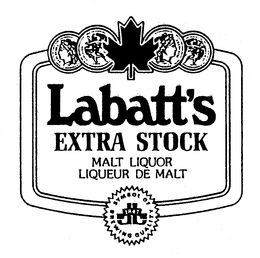 LABATT'S EXTRA STOCK MALT LIQUOR LIQUEUR DE MALT SYMBOL OF BREWING QUALITY 1847 logo