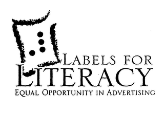 LABELS FOR LITERACY EQUAL OPPORTUNITY IN ADVERTISING logo