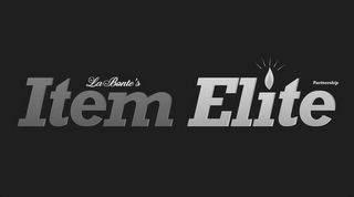 LABONTE'S ITEM ELITE PARTNERSHIP logo