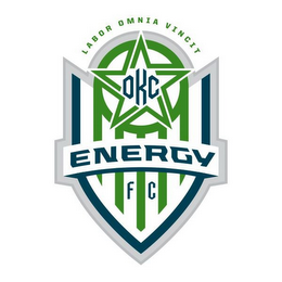 LABOR OMNIA VINCIT OKC ENERGY FC logo