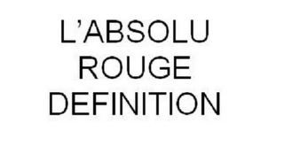 L'ABSOLU ROUGE DEFINITION logo