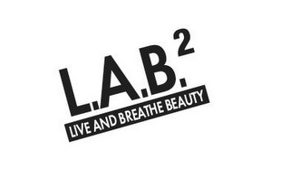 L.A.B.² LIVE AND BREATHE BEAUTY logo