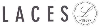 LACES L ·1987· logo
