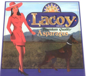LACOY BRAND PREMIUM QUALITY ASPARAGUS logo