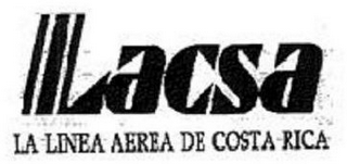 LACSA LA LINEA AEREA DE COSTA RICA logo