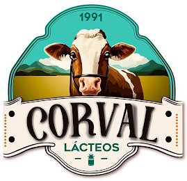 LACTEOS CORVAL 1991 logo