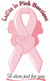 LADIES IN PINK BOUTIQUE A STORE JUST FOR YOU. logo