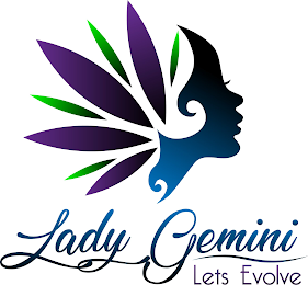 LADY GEMINI LETS EVOLVE logo