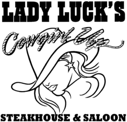 LADY LUCK'S STEAKHOUSE & SALOON COWGIRL UP logo