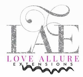 LAE LOVE ALLURE EXTENSIONS logo