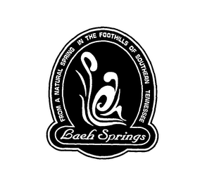 LAEH SPRINGS FROM A NATURAL SPRING IN THE FOOTHILLS OF SOUTHERN TENNESSEE LAEH logo