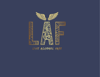 LAF LIVE ALCOHOL FREE logo