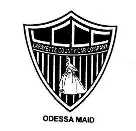 LAFAYETTE COUNTY CAR COMPANY ODESSA MAID logo