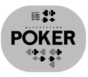 LAGER CLÁSICA CERVEZA POKER logo