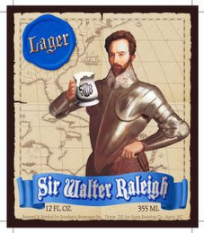 LAGER, SWR, SIR WALTER RALEIGH logo
