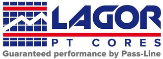 LAGOR PT CORES GUARANTEED PERFORMANCE BY PASS-LINE logo