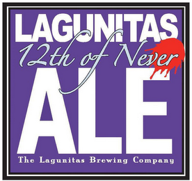 LAGUNITAS 12TH OF NEVER ALE THE LAGUNITAS BREWING COMPANY logo