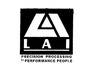 LAI PRECISION PROCESSING BY PERFORMANCE PEOPLE logo