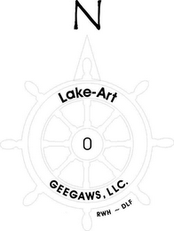 LAKE-ART GEEGAWS, LLC. 2002 RWH-DLF logo