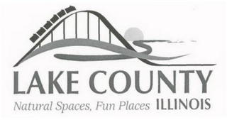 LAKE COUNTY ILLINOIS NATURAL SPACES, FUN PLACES logo