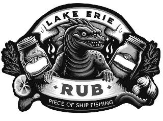 LAKE ERIE RUB PIECE OF SHIP FISHING logo