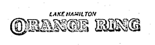 LAKE HAMILTON ORANGE RING logo