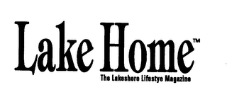 LAKE HOME THE LAKESHORE LIFESTYE MAGAZINE logo