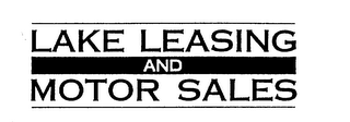 LAKE LEASING AND MOTOR SALES logo