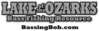 LAKE OF THE OZARKS BASS FISHING RESOURCE BASSINGBOB.COM logo