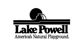 LAKE POWELL AMERICA'S NATURAL PLAYGROUND. logo