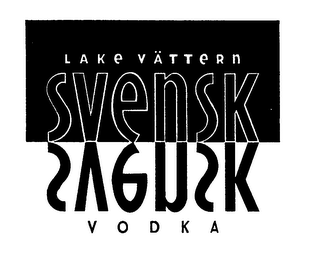 LAKE VATTERN SVENSK V O D K A logo