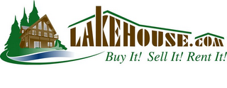 LAKEHOUSE.COM BUY IT! SELL IT! RENT IT! logo
