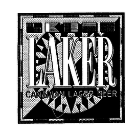 LAKER CANADIAN LAGER BEER logo