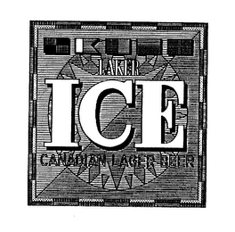 LAKER ICE CANADIAN LAGER BEER logo