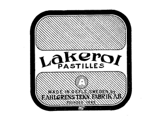 LAKEROL PASTILLES logo