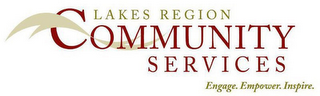 LAKES REGION COMMUNITY SERVICES ENGAGE.EMPOWER. INSPIRE. logo