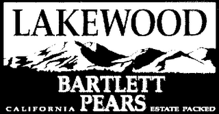 LAKEWOOD CALIFORNIA BARTLETT PEARS ESTATE PACKED logo