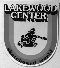 LAKEWOOD CENTER SKATEBOARD WORLD logo