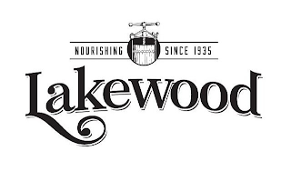 LAKEWOOD NOURISHING SINCE 1935 logo