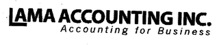 LAMA ACCOUNTING INC. ACCOUNTING FOR BUSINESS logo