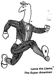 LAMA THE LLAMA, THE SUPER AMERICAN logo