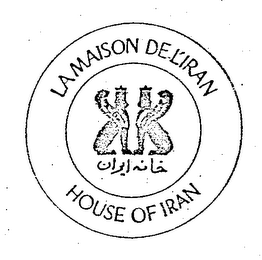 LAMAISON DE L'IRAN HOUSE OF IRAN logo
