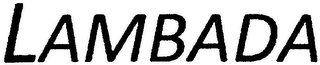 LAMBADA logo