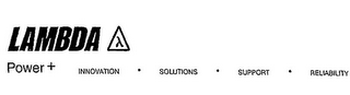 LAMBDA POWER+ INNOVATION SOLUTIONS SUPPORT RELIABILITY logo
