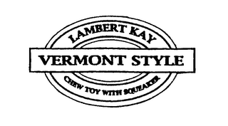 LAMBERT KAY VERMONT STYLE CHEW TOY WITH SQUEAKER logo