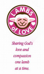 LAMBS OF LOVE SHARING GOD'S LOVE AND COMPASSION ONE LAMB AT A TIME. logo