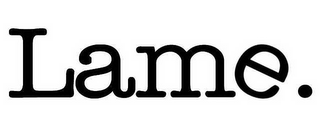 LAME. logo