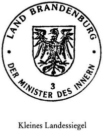 LAND BRANDENBURG DER MINISTER DES INNERN logo
