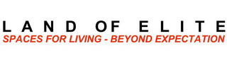 LAND OF ELITE SPACES FOR LIVING - BEYOND EXPECTATION logo