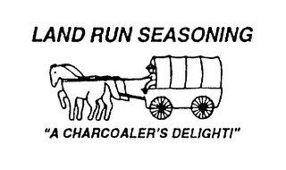 LAND RUN SEASONING "A CHARCOALER'S DELIGHT!" logo